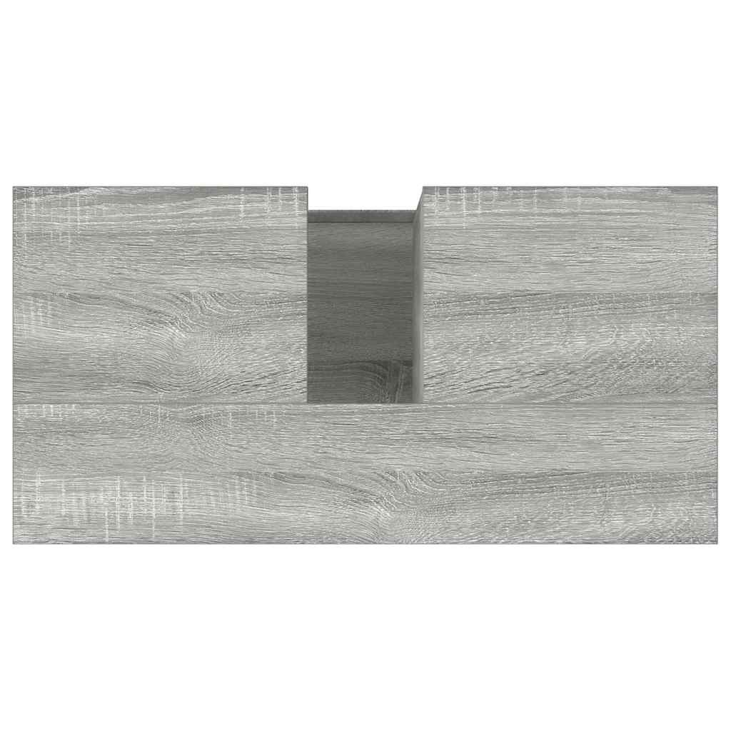 Armadietto Bagno Grigio Sonoma 65x33x60 cm in Legno Multistrato