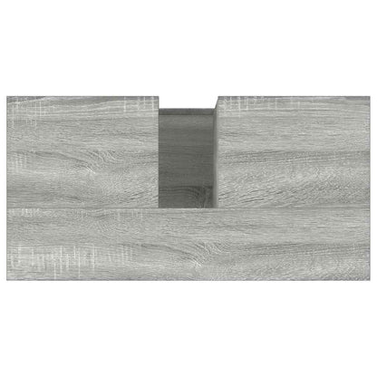 Armadietto Bagno Grigio Sonoma 65x33x60 cm in Legno Multistrato