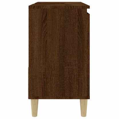 Armadietto Bagno Rovere Marrone 65x33x60cm in Legno Multistrato - homemem39