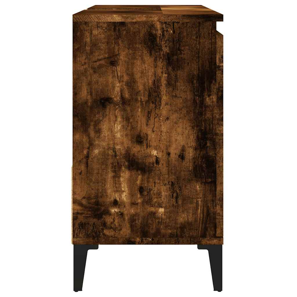 Armadietto Bagno Rovere Fumo 65x33x60 cm in Legno Multistrato | homemem39