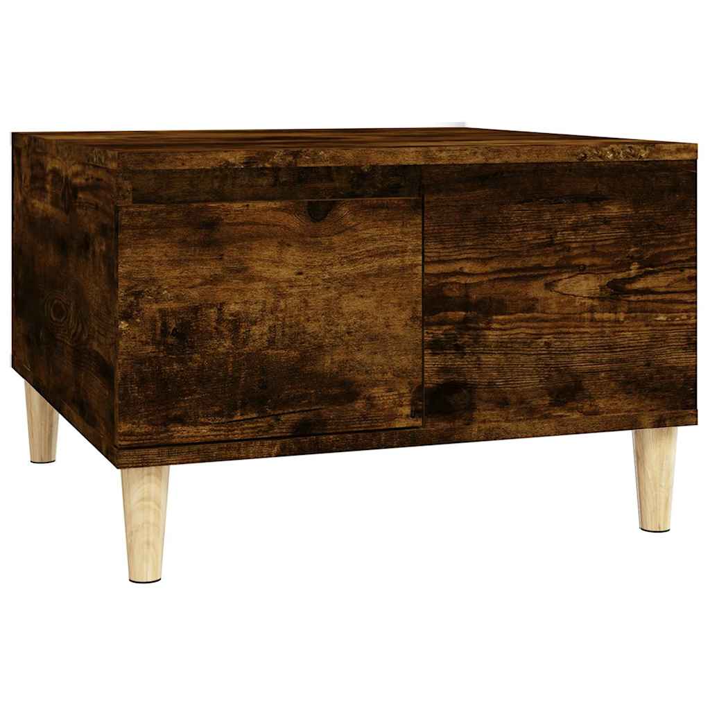 Tavolino da Salotto Rovere Fumo 55x55x36,5 cm Legno Multistrato | homemem39