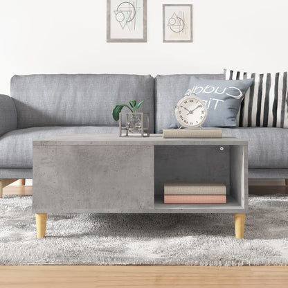 Tavolino Salotto Grigio Cemento 80x80x36,5 cm Legno Multistrato | homemem39