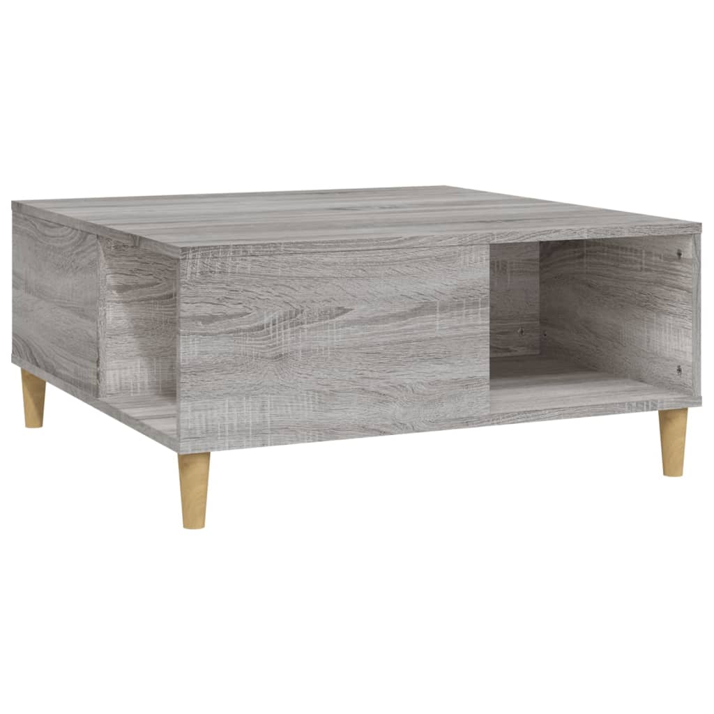 Tavolino Salotto Grigio Sonoma 80x80x36,5 cm Legno Multistrato | homemem39