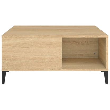 Tavolino Salotto Rovere Sonoma 80x80x36,5 cm Legno Multistrato | homemem39