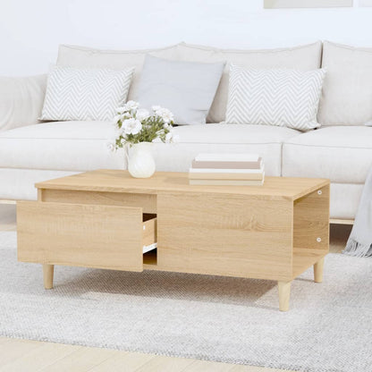 Tavolino Salotto Rovere Sonoma 90x50x36,5 cm Legno Multistrato | homemem39