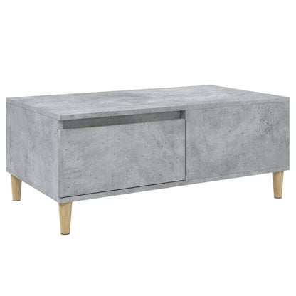 Tavolino Salotto Grigio Cemento 90x50x36,5 cm Legno Multistrato | homemem39