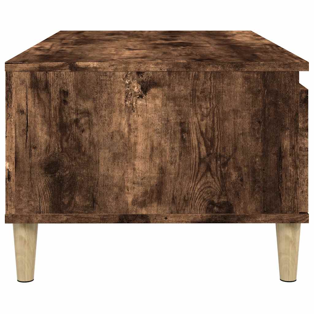 Tavolino da Salotto Rovere Fumo 90x50x36,5 cm Legno Multistrato | homemem39