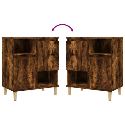 Credenza Rovere Fumo 60x35x70 cm in Legno Multistrato - homemem39