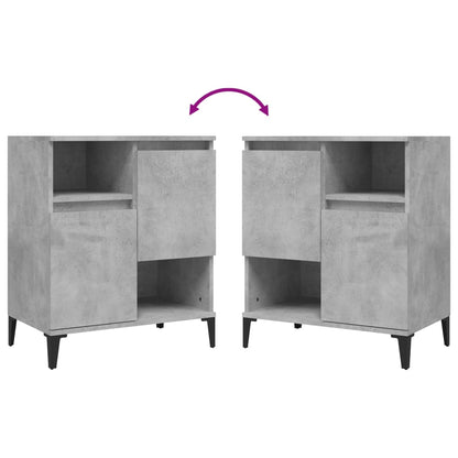 Credenza Grigio Cemento 60x35x70 cm in Legno Multistrato - homemem39