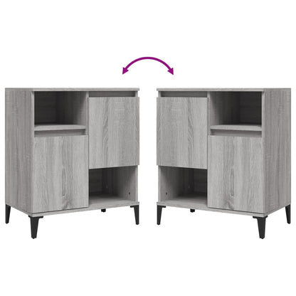 Credenza Grigio Sonoma 60x35x70 cm in Legno Multistrato