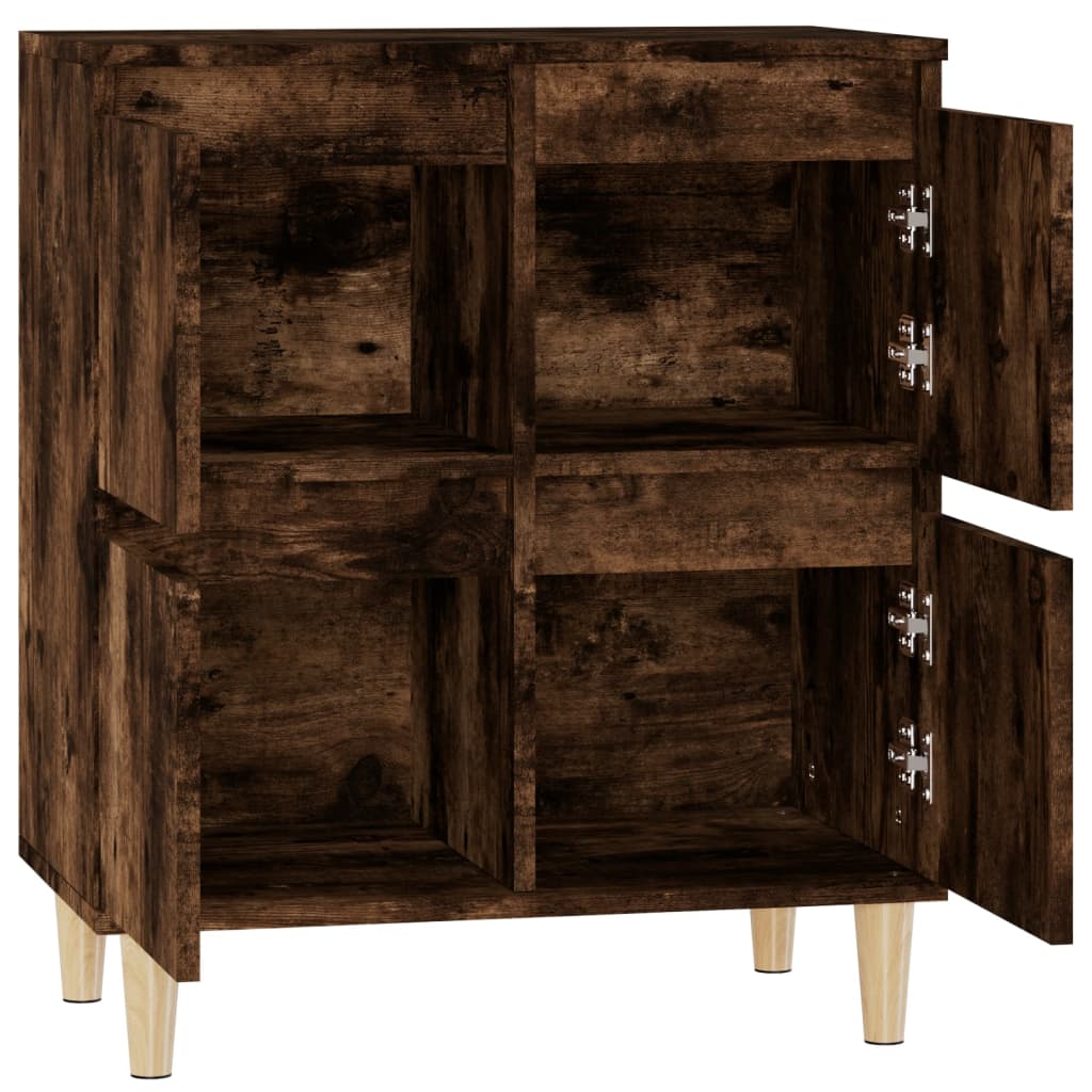 Credenza Rovere Fumo 60x35x70 cm in Legno Multistrato - homemem39