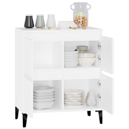 Credenza Bianca 60x35x70 cm in Legno Multistrato