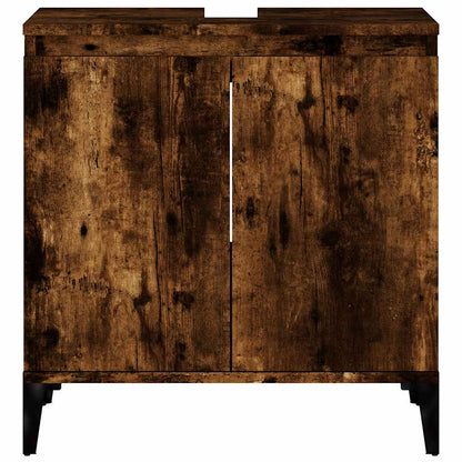 Mobile Lavabo Rovere Fumo 58x33x60 cm in Legno Multistrato | homemem39