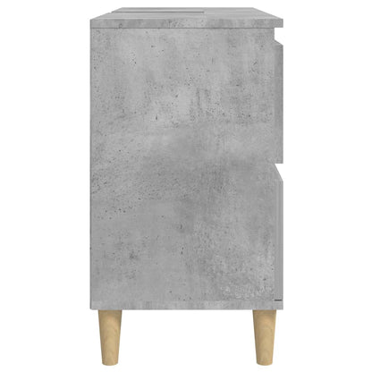 Mobile Lavabo Grigio Cemento 80x33x60 cm in Legno Multistrato - homemem39