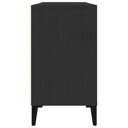 Mobile Lavabo Nero 80x33x60 cm in Legno Multistrato | homemem39