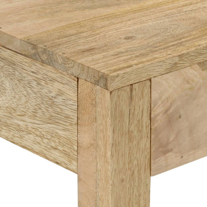 Tavolo Consolle 110x30x75 cm Legno Massello Sbiancato di Mango - homemem39
