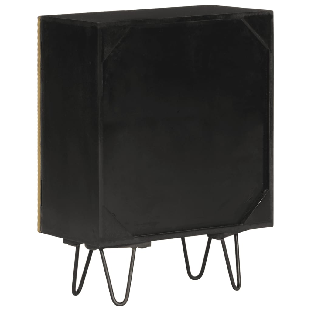 Credenza 55x30x75 cm in Legno Massello di Mango - homemem39