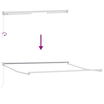 Telaio per tende da sole retrattile Bianco 300 x 250 cm | homemem39