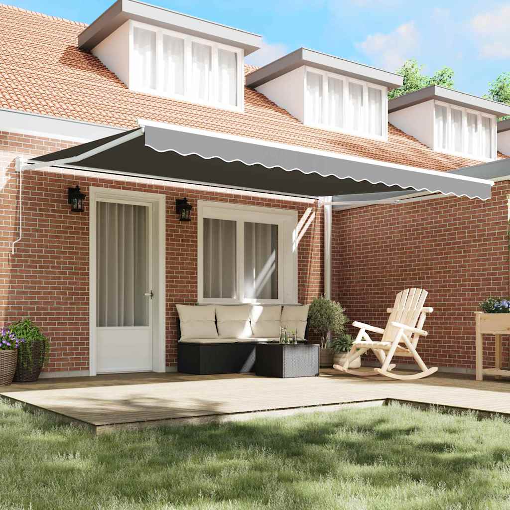 Tenda da Sole Bianco 4,5 × 3 m Metallo - homemem39