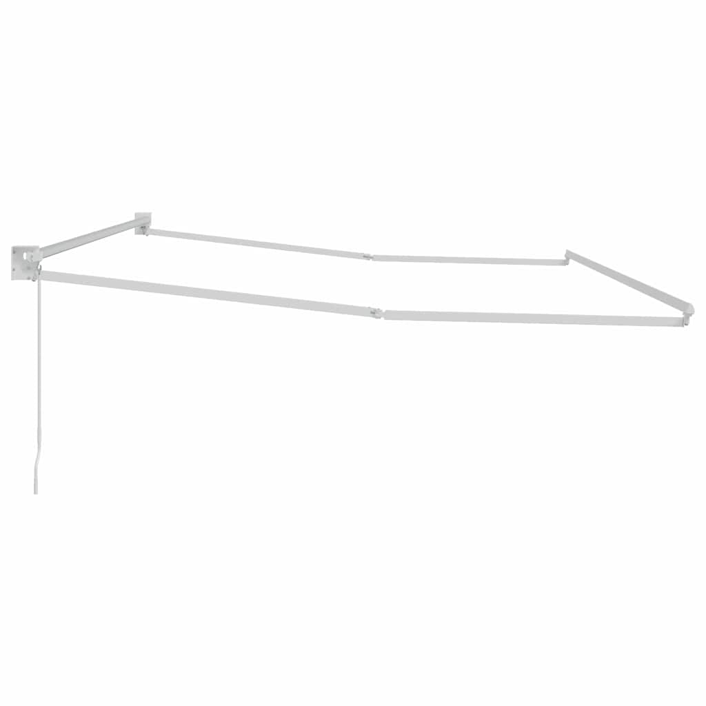 Tenda da Sole Bianco 5 x 3 m Metallo - homemem39