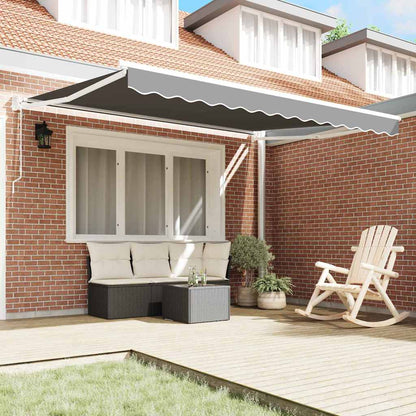 Tenda da Sole Bianco 3,5 x 2,5 m Metallo - homemem39