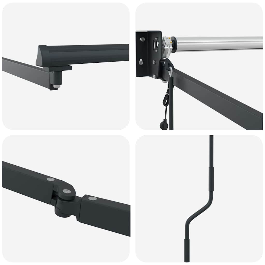 Tenda da Sole Antracite 4,5 ×3 m Metallo