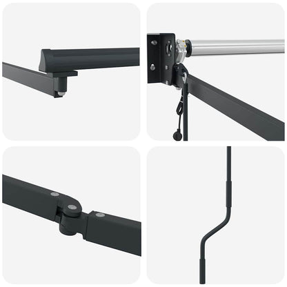 Tenda da Sole Antracite 4,5 ×3 m Metallo