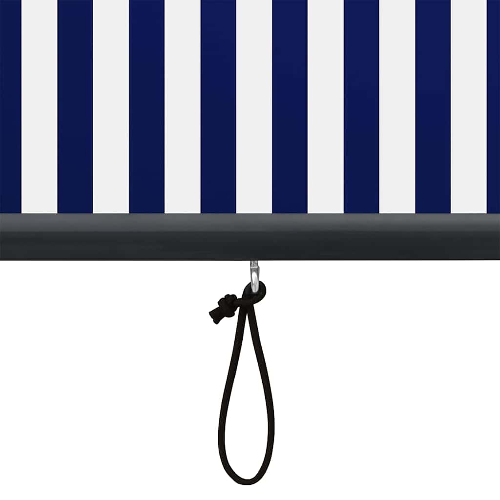 Tenda a rullo Blu e Bianco 180 x 250 cm Tessuto e Alluminio | homemem39