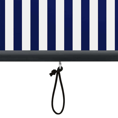 Tenda a rullo Blu e Bianco 180 x 250 cm Tessuto e Alluminio | homemem39