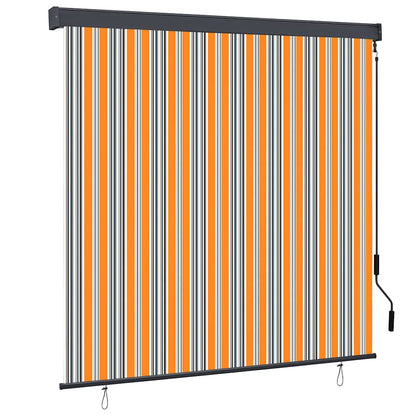 Tenda a rullo Giallo e Blu 180 x 250 cm Tessuto e Alluminio | homemem39