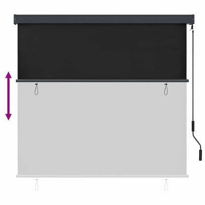 Tenda a rullo Rigato Antracite 180 x 250 cm Tessuto e Alluminio | homemem39