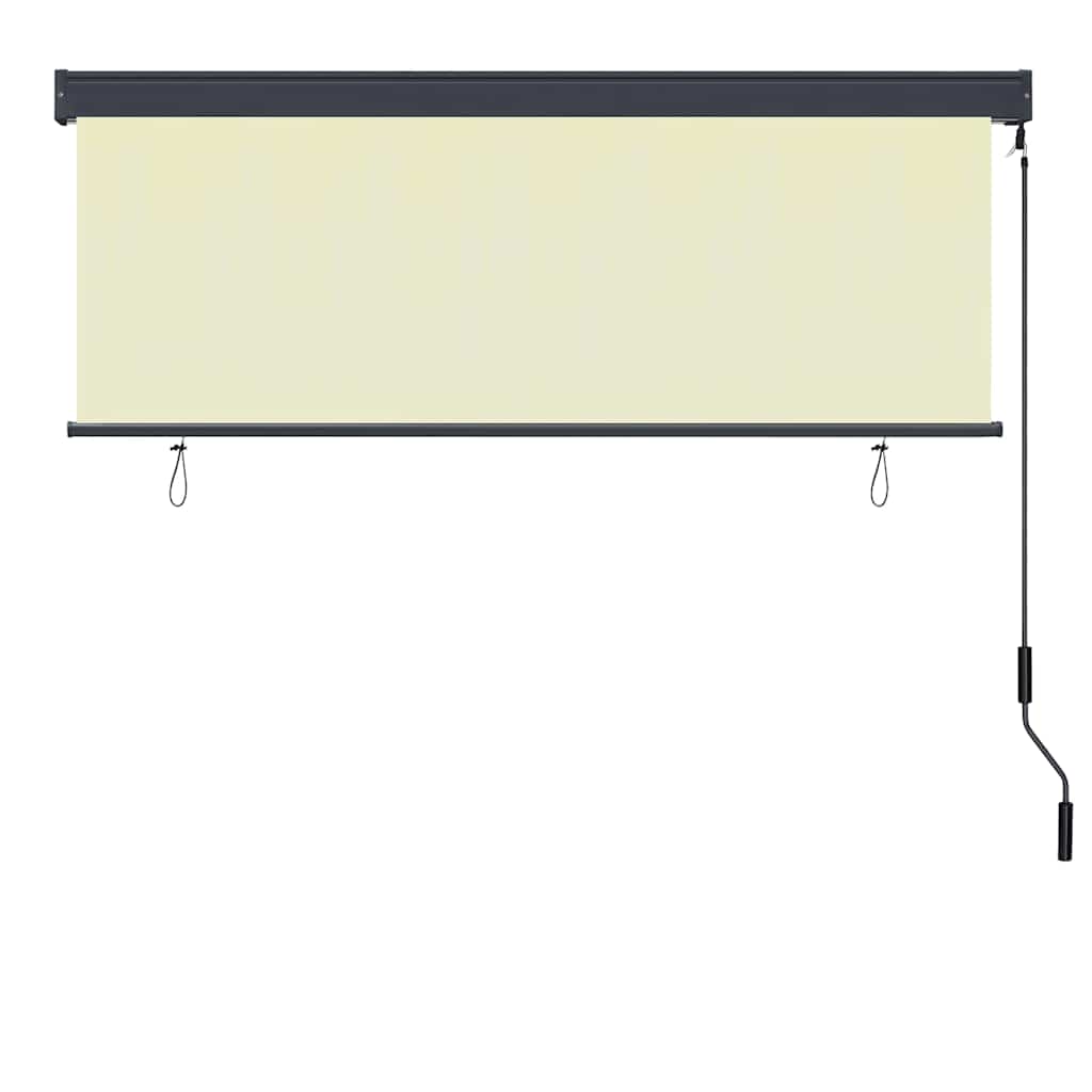 Tenda a rullo con tende Crema 180 x 250 cm Tessuto e Alluminio | homemem39