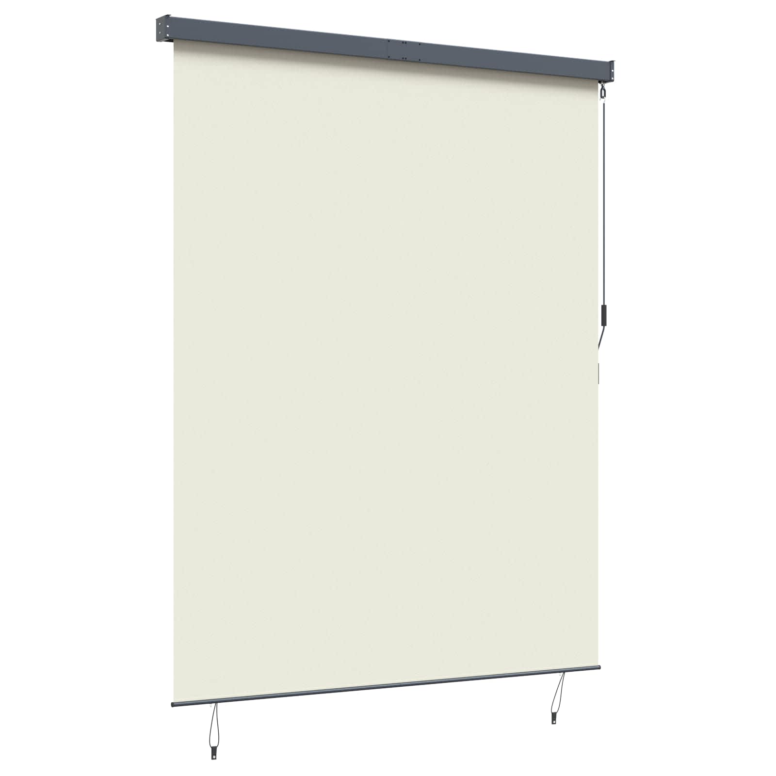 Tenda a rullo con tende Crema 200 x 250 cm Tessuto e Alluminio | homemem39