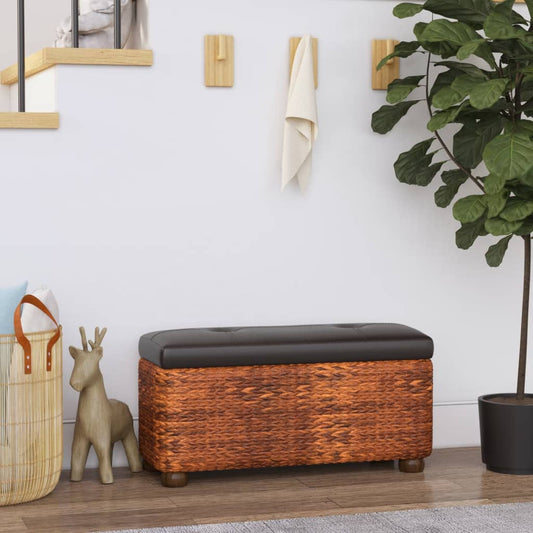 Panche Portaoggetti 2 pz con Cuscino Marrone 69 cm Tifa - homemem39
