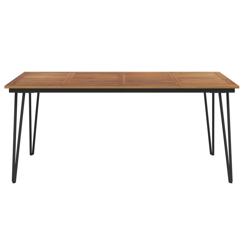 Tavolo Giardino con Gambe Forcella 180x90x75 cm Massello Acacia - homemem39