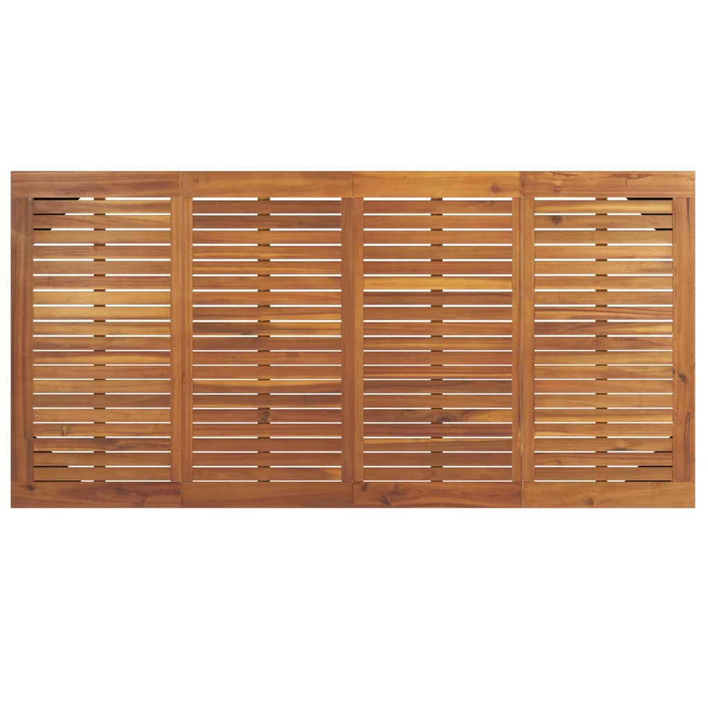 Tavolo Giardino con Gambe Forcella 180x90x75 cm Massello Acacia - homemem39