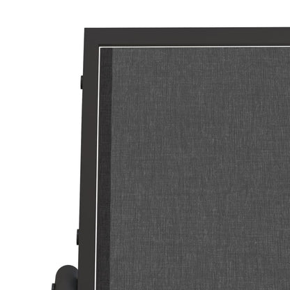 Sedia a Dondolo da Giardino Nera 61x76x87cm Textilene e Acciaio | homemem39