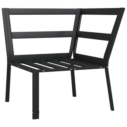 Sedia da Giardino con Cuscini Grigi 76x76x79 cm Acciaio | homemem39