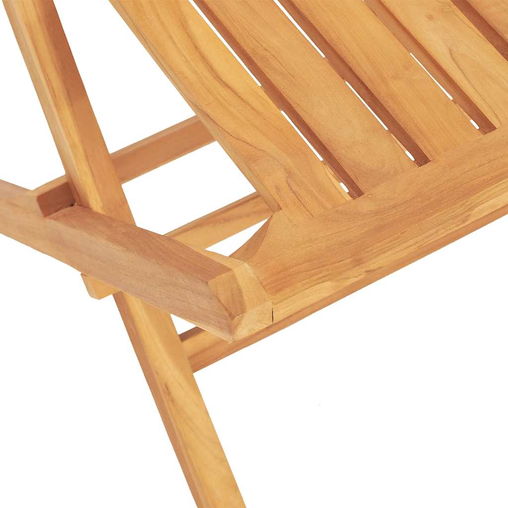 Sedie da Giardino Pieghevoli 2pz 47x47x89cm Legno Massello Teak