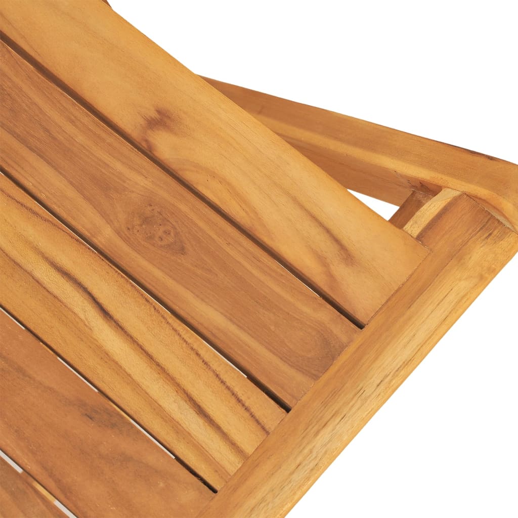 Sedie da Giardino Pieghevoli 2pz 47x61x90cm Legno Massello Teak - homemem39