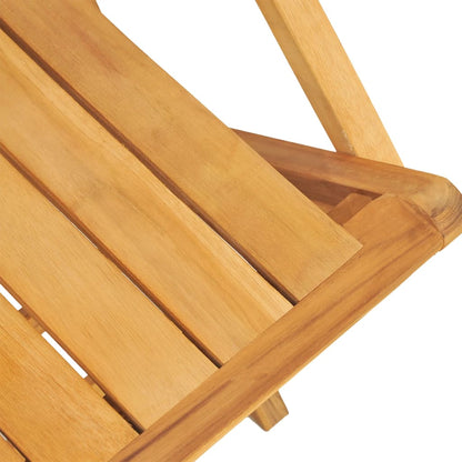 Sedie da Giardino Pieghevoli 2pz 55x61x90cm Legno Massello Teak - homemem39