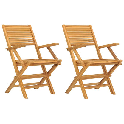 Sedie pieghevoli 2 pezzi 55x62x90 cm Legno massello di teak