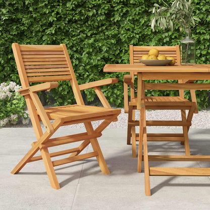 Sedie pieghevoli 2 pezzi 55x62x90 cm Legno massello di teak