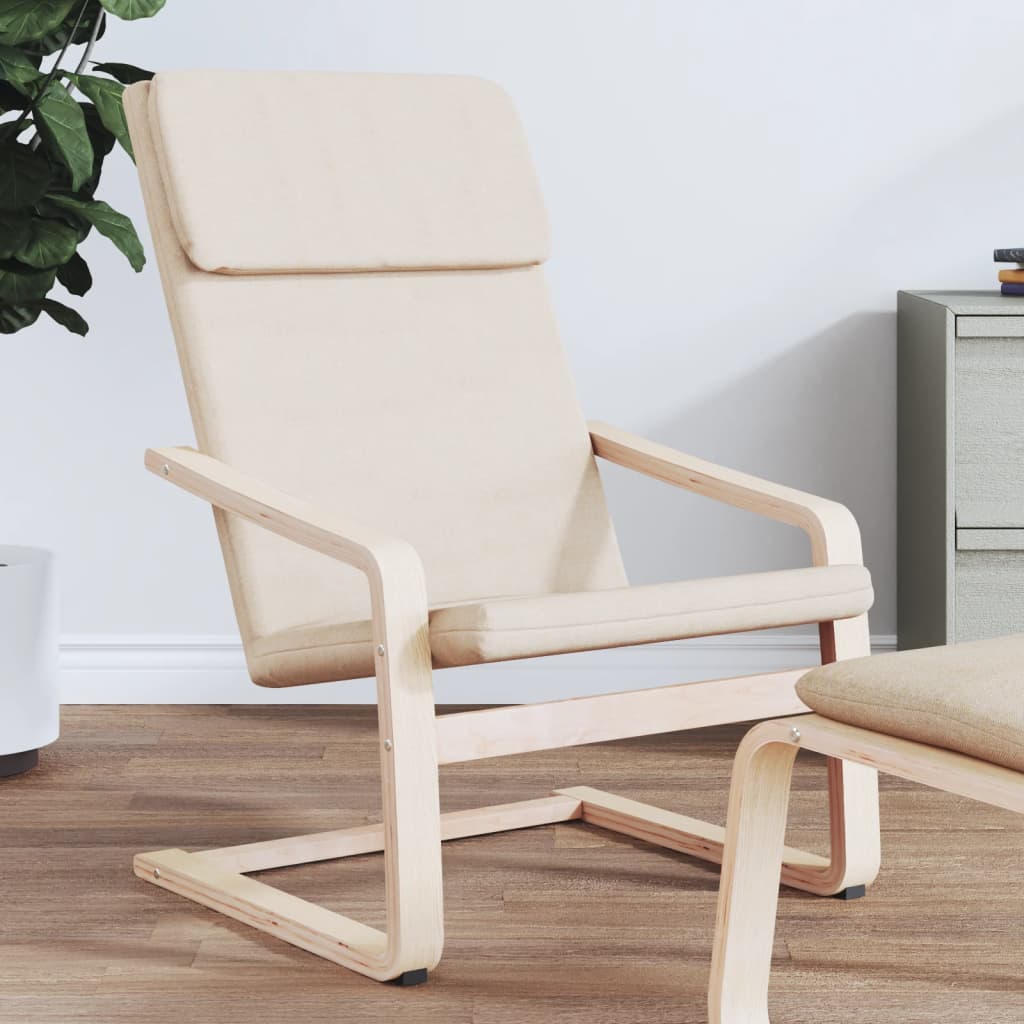 Sedia Relax Crema in Tessuto | homemem39