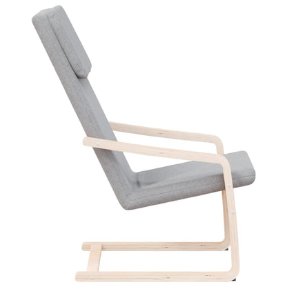 Sedia Relax Grigio Chiaro in Tessuto | homemem39