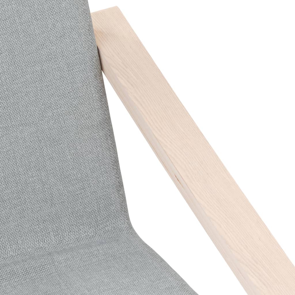 Sedia Relax Grigio Chiaro in Tessuto - homemem39