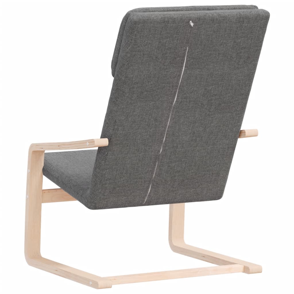 Sedia Relax Grigio Scuro in Tessuto - homemem39
