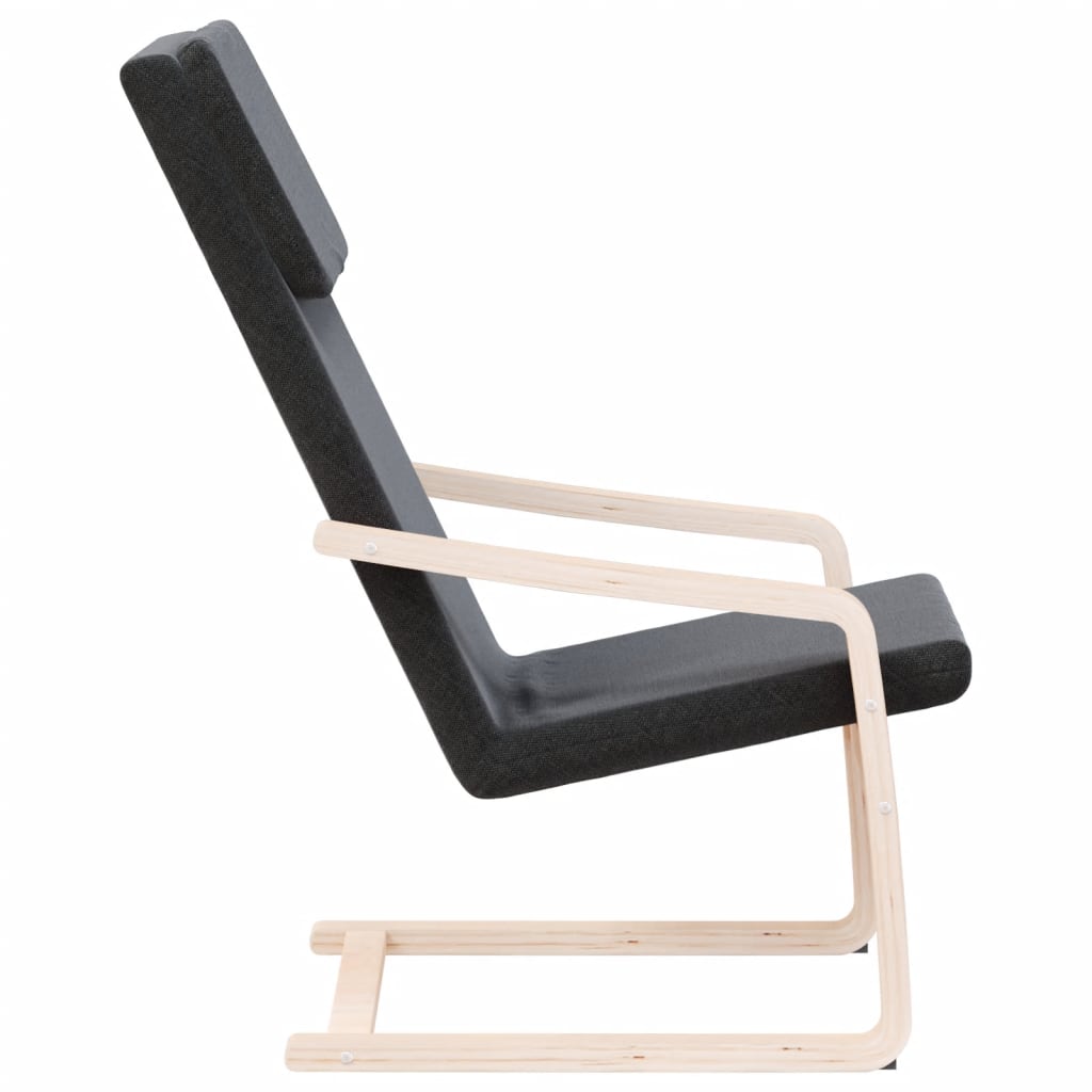 Sedia Relax Nera in Tessuto - homemem39