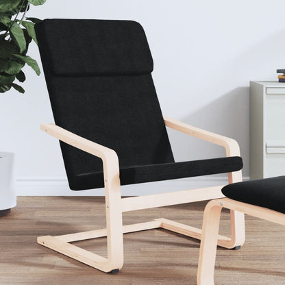 Sedia Relax Nera in Tessuto - homemem39