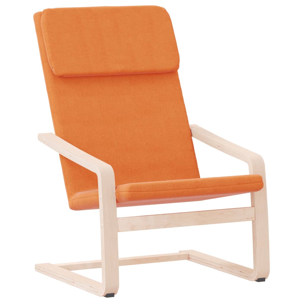 Sedia Relax Giallo Scuro in Tessuto - homemem39
